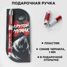 Ручка шариковая пластиковая в открытке Art Fox