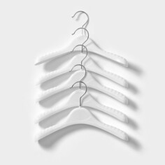 Плечики - вешалки для одежды, 30×19,5 см, набор 5 шт, цвет белый NO Brand