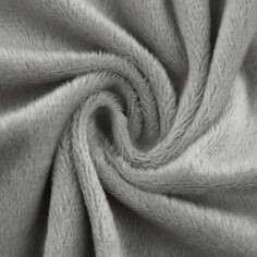 Лоскут плюш, 50 × 50 см, 220 г/м, цвет №106 серый Арт Узор