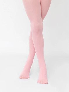 Гладкие однотонные детские колготки светло-розового цвета Mark Formelle
