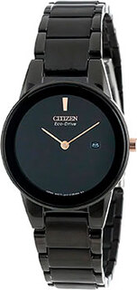 Японские наручные женские часы Citizen GA1055-57F. Коллекция Eco-Drive