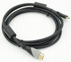 Кабель аудио-видео NONAME HDMI (m)/Mini HDMI (m) 2м. феррит.кольца черный
