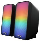 Колонки Oklick OK-350, портативные, 2.0, черный, 8 Вт