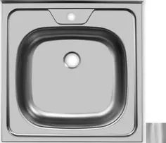 Кухонная мойка матовая сталь Ukinox Стандарт STD500.500 ---4C 0C-