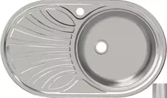 Кухонная мойка матовая сталь Ukinox Фаворит FAM747.447 -GT5K 1R