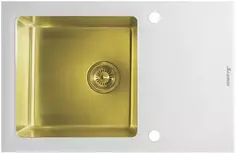 Кухонная мойка Seaman Eco Glass SMG-780W-Gold.B