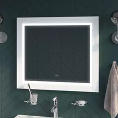 Зеркало 80x70 см белый матовый IDDIS Oxford ЗЛП110