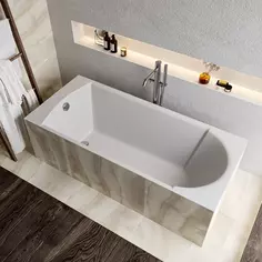 Ванна из литьевого мрамора 170x80 см Marmo Bagno Глория MB-GL170-80