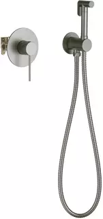 Гигиенический душ Timo Saona 2389/18SM со смесителем, вороненая сталь