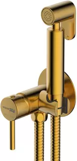 Гигиенический душ WasserKRAFT A70838 со смесителем, золотой матовый