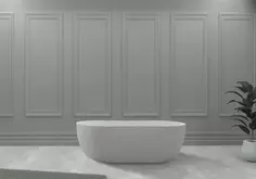 Ванна из литьевого мрамора 170x80 см Abber Stein AS9604