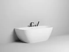 Ванна из литьевого мрамора 180x85 см Salini S-Sense Sofia Wall 102513G