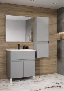 Комплект мебели туманный серый 75 см Акватон Форест 1A278301FR4D0 + 1WH501619 + 1A267202LH010