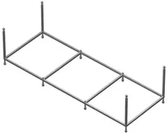 Каркас металлический 180x80 см Am.Pm Inspire 2.0 W52A-180-080W-R Am.Pm.