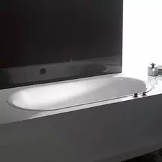 Стальная ванна 180x80 см Bette Lux Oval 3466-000 PLUS с покрытием Glaze Plus