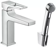 Смеситель для раковины с гигиеническим душем с донным клапаном Hansgrohe Metropol 74522000