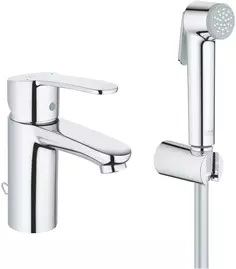 Смеситель для раковины с гигиеническим душем с цепочкой Grohe Eurostyle Cosmopolitan 23953003