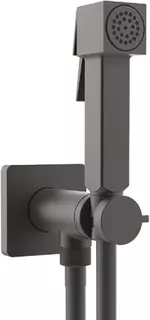 Гигиенический душ Bossini Cube Brass E38003B.073 со смесителем, черный матовый