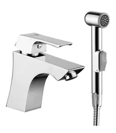 Смеситель для умывальника с гигиеническим душем Lemark Unit LM4516C