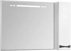 Зеркальный шкаф 100x86,8 см белый глянец R Акватон Диор 1A167902DR01R
