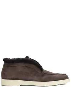 Ботинки замшевые на меху Santoni