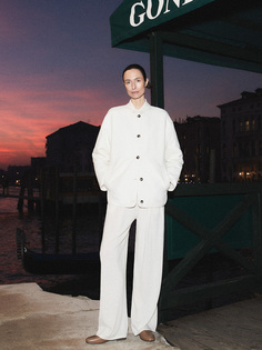 Брюки из шерсти и шелка 12 STOREEZ