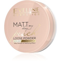 Пудра рассыпчатая для лица EVELINE MATT MY DAY peache