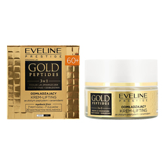 Крем-лифтинг для лица EVELINE GOLD PEPTIDES антивозрастной 60+ против морщин 50 мл