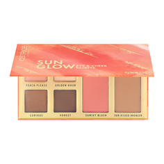 Палетка для макияжа лица CATRICE SUN GLOW тени для век, румяна для лица, бронзер для лица