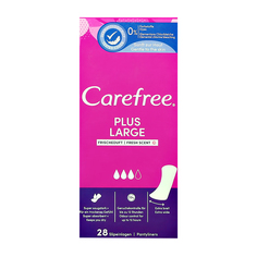 Прокладки ежедневные CAREFREE PLUS LARGE FRESH 28 шт