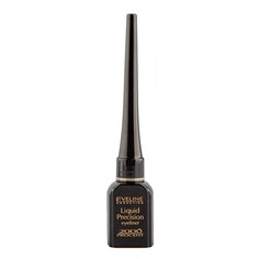 Подводка для глаз EVELINE LIQUID PRECISION LINER 2000 PROCENT жидкая водостойкая черная