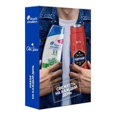 Набор подарочный для мужчин, Head & Shoulders, шампунь-бальзам 2в1 200мл + Old Spice гель для душа 250 мл