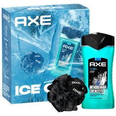 Набор подарочный для мужчин, Axe, Ice Chill, гель для душа-шампунь 250 мл+мочалка