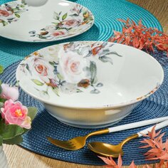 Салатник керамика, круглый, 1.15 л, Идиллия Верона, Добрушский фарфоровый завод, 0С2368Ф34