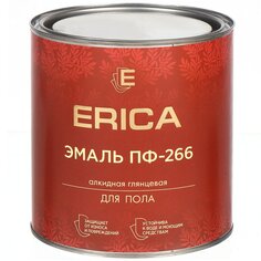 Эмаль Erica, ПФ-266, для пола, алкидная, глянцевая, желто-коричневая, 2.6 кг