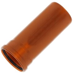 Труба канализационная наружная, диаметр 160х3000х3.2 мм, полипропилен, Нотапласт, рыжая