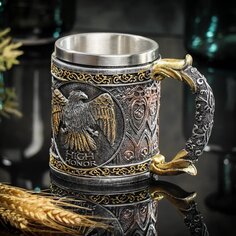 Кружка нержавеющая сталь, 460 мл, Орел, Y6-2141