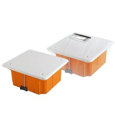 Коробка распаячная, скрытая, диаметр 92х45 мм, TDM Electric, с крышкой, пластиковые лапки, IP20, SQ1403-1022