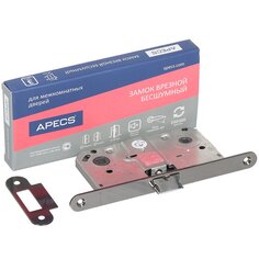 Замок врезной Apecs, 5300-WC-AB, 11349, язычок металлический, с фиксатором, без ручек и сердцевины, бронза