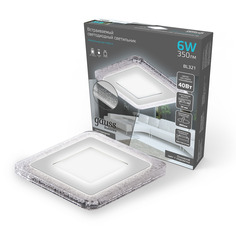 Светильник Gauss Bubbles BL321 квадратный 3+3W, LED 4000K, 350lm, 103x103мм