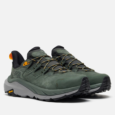 Мужские кроссовки Hoka One One Kaha 2 Low Gore-Tex, цвет зелёный, размер 43.5 EU