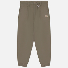 Мужские брюки Evisu Evergreen Kamon & Logo Embroidered Woven Jogger, цвет бежевый