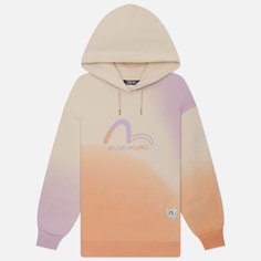 Женская толстовка Evisu Evisukuro Gradiant Flocking Printed Seagull Hoodie, цвет бежевый