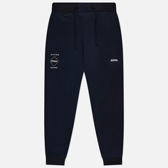 Мужские брюки F.C. Real Bristol Lycra Track Ribbed, цвет чёрный