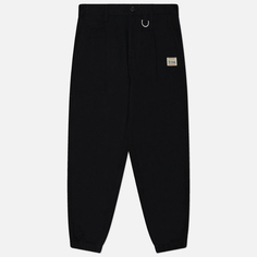Мужские брюки Evisu Evergreen Kamon & Logo Embroidered Woven Jogger, цвет чёрный, размер 34