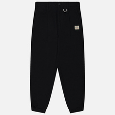 Мужские брюки Evisu Evergreen Kamon & Logo Embroidered Woven Jogger, цвет чёрный
