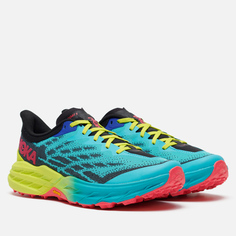 Мужские кроссовки Hoka One One Speedgoat 5, цвет голубой, размер 47.5 EU