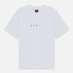 Мужская футболка Edwin Katakana Embroidery, цвет белый, размер S