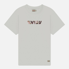 Женская футболка Evisu Goldfish & Floral Wave AO Printed Brush Daicock, цвет белый