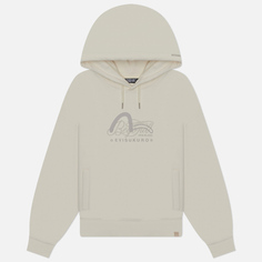 Женская толстовка Evisu Evisukuro Embroidered Seagull Hoodie, цвет белый, размер M